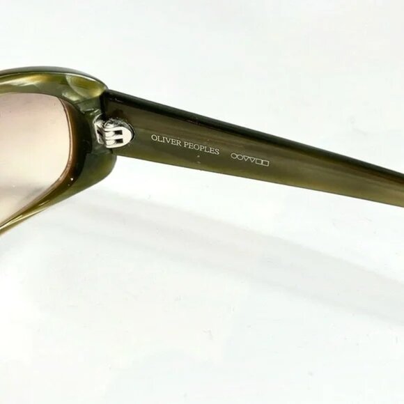 Oliver Peoples Phoebe Brown Rectangular Sunglasses - Picture 6 of 7